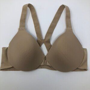 Spanx Bra-llelujah Nude Front Close Bra Size 38B Racerback